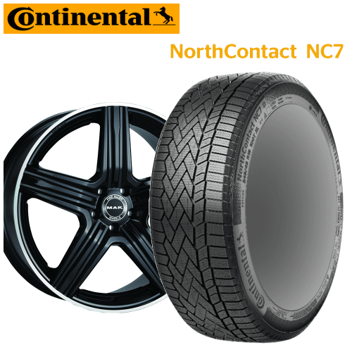 メルセデスベンツ Sクラス(W223)用 タイヤ銘柄： コンチネンタル ノース コンタクト NC7 タイヤサイズ： 255/40R20 ホイール： アルミホイール スタッドレスタイヤ ホイール4本セット【20インチ】