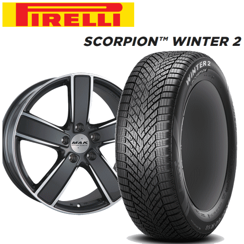 【楽天Carチケット購入で更にP10倍】ポルシェ カイエン3・カイエンクーペ(E3)用 タイヤ銘柄： ピレリ スコルピオン ウィンター2 タイヤサイズ： 255/55R20 ホイール： アルミホィール スタッドレスタイヤ ホイール4本セット【20インチ】