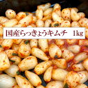 宮崎県産 らっきょうキムチ 国産 1kg おつまみ らっきょ 業務用 大容量 送料無料