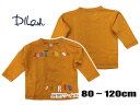 ★メール便可★ 2022春夏物新作　dl22sp008 　バイカラー長袖Tシャツ　長袖　DIL　DILASH　ディラッシュ 子供服 　80cm〜120cm