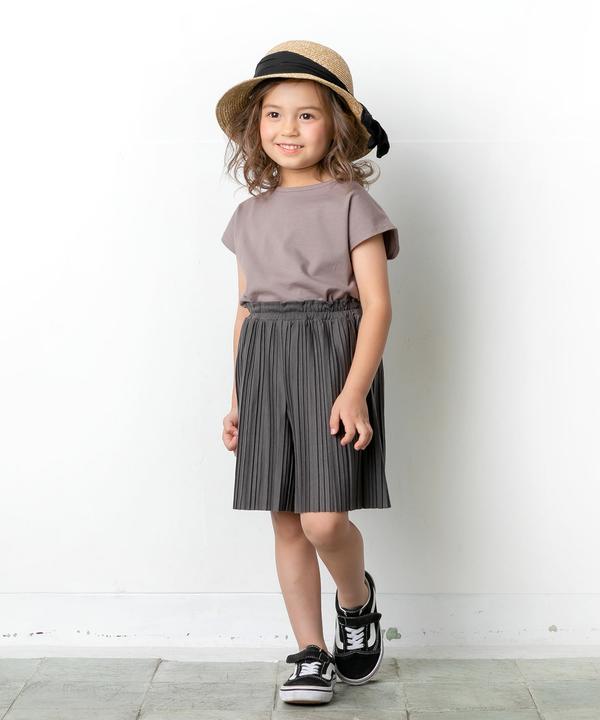 【40％OFF】★メール便可★ 2021夏物新作 プリーツキュロット　 La poche biscuit ラポシェビスキュイ 子..