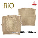 【30％OFF】【メール便可】秋冬物新作 　p21101-34　ニットベスト　 RIO 　　ベビー　トドラー　 長袖　 子供服 　100cm〜140cm