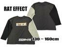 ★メール便可★ 2022春夏物新作 rlt221414 RAT EFFECT monos　モノス 　袖違い長袖Tシャツ　 男の子 ジュニア 　子供服 　130cm～160cm