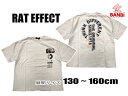 ★メール便可★ 2023春夏物新作 rts232420 RAT EFFECT ラットカスタム monos　モノス 　RAT ZERO THINKビッグTシャツ　 男の子 ジュニア 　子供服 　130cm～160cm