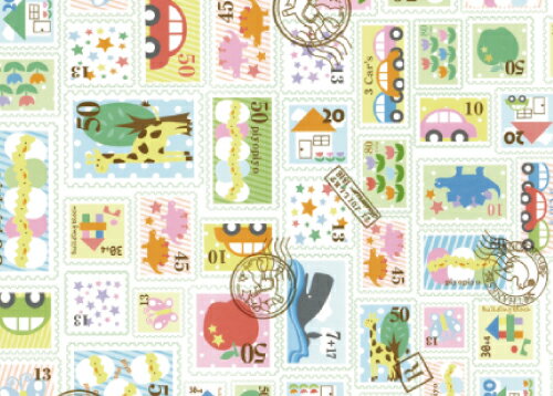 包装紙 プチスタンプ 半切