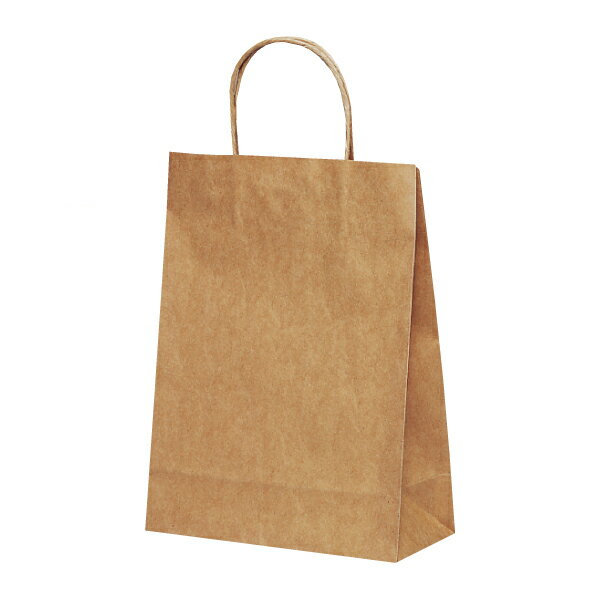 紙袋 手提げ 小さめ/ 【紙手提げ袋 T-3 茶無地】お徳用25枚入り 業務用 220×100×300 シンプルな紙袋・クラフト紙を使用 デコってオリジナル紙袋も作れる!