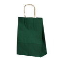 紙袋 手提げ 小さめ/ 【紙手提げ袋 T-3 カラー(緑)】お徳用25枚入り 業務用 220×100×300 シンプルな無地で幅広いご用途に!
