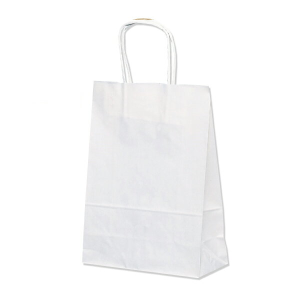紙袋 手提げ 小さめ/ 【紙手提げ袋 T-3 白無地】お徳用25枚入り 業務用 220×100×300 シンプルなホワイト無地！ギフト、ラッピングに！