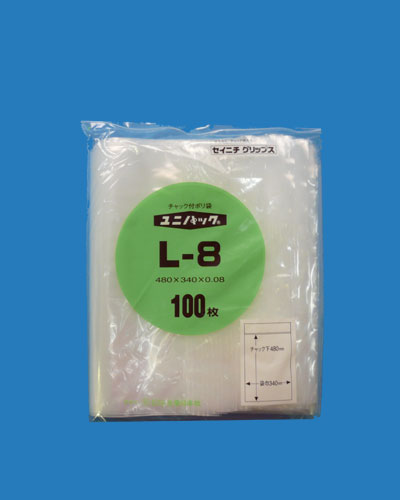 袋子 - ユニパック　L-8　100枚入