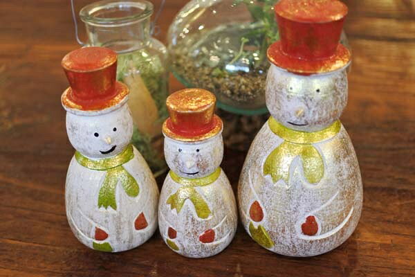 置物 置き物 オブジェ オーナメント 飾り インテリア小物 アジアン雑貨 バリ ♪ナチュラルウッドスノーマン(L)♪ おしゃれ エスニック リゾート アジアンインテリア インテリア雑貨 デザイン雑貨 バリ風 [3]
