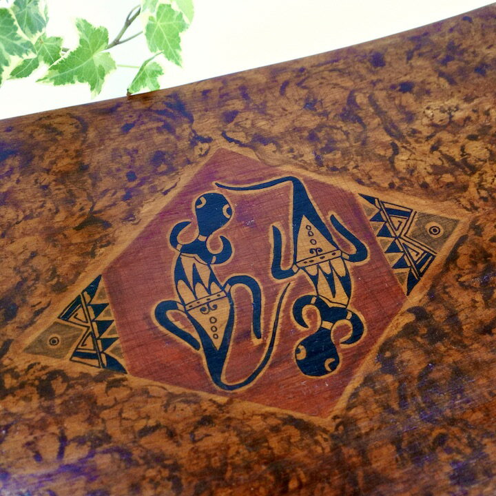 ◎10%OFFスーパーSALE◎★レビューで特典★アジアン バリ 雑貨 ♪ロンボクウッドトレイ(トカゲ)♪ インテリア おしゃれ エスニック インテリアトレイ 小物入れ 鍵置き バリ風 リゾート [3]