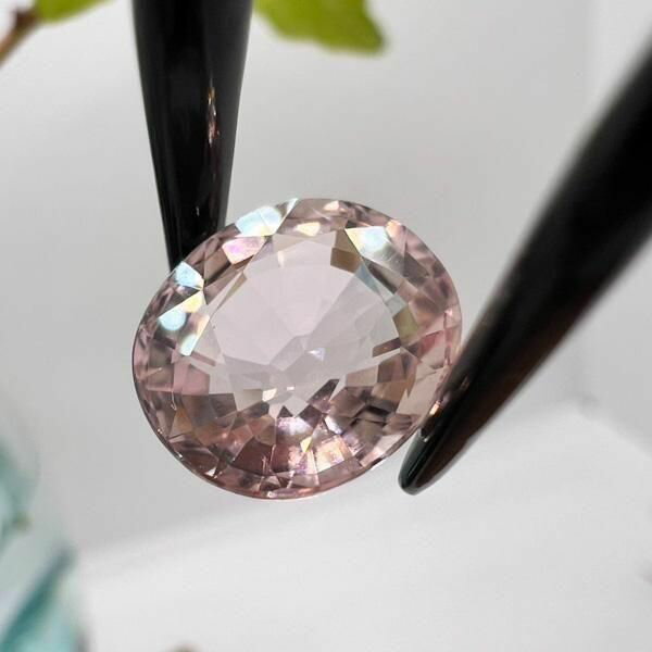 ピンクトルマリン オーバル 12mm×10mm W77880208♪ 天然石 ルース 宝石 ジェム 裸石 誕生石 10月 パワーストーン アクセサリーパーツ インテリア おしゃれ ナチュラル カフェ リゾート ホテルライク トライバル