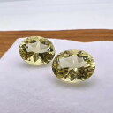 レモンクォーツ 10mm8mm オーバル ウェーブカット W77880116♪ 天然石 ルース 宝石 ジェム 裸石 パワーストーン アクセサリーパーツ