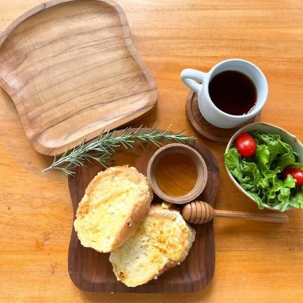 Rakuten - 梅雨 初夏 爽やか | 【1個までメール便】無垢チーク材 食パン型トレイ♪ 皿 プレート キッチン雑貨 カトラリー カフェ インテリア おしゃれ ナチュラル カフェ リゾート ホテルライク トライバル
