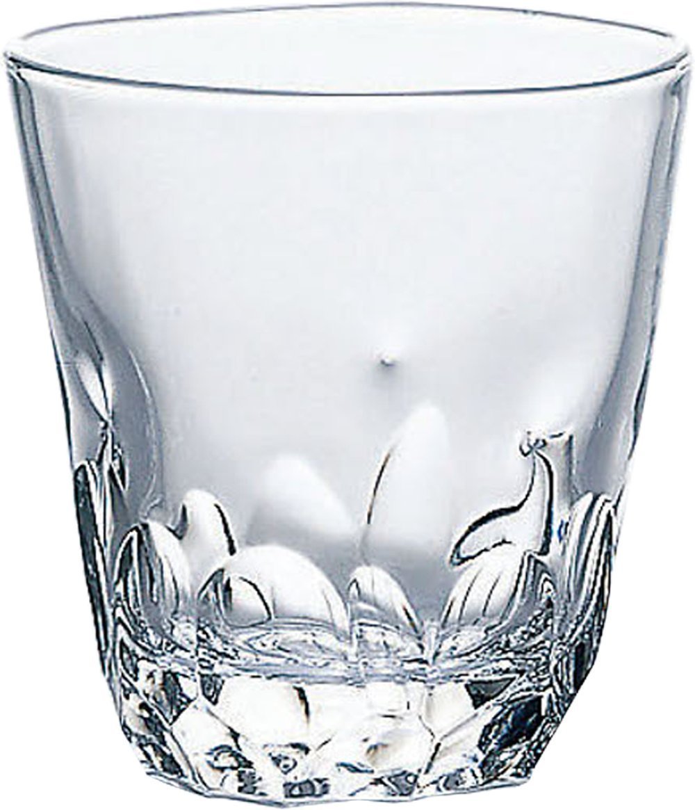 ロックグラス 本格焼酎道楽 えくぼ 310ml×2個セット　東洋佐々木ガラス 口径92mm ガラス製 【あす楽_土..