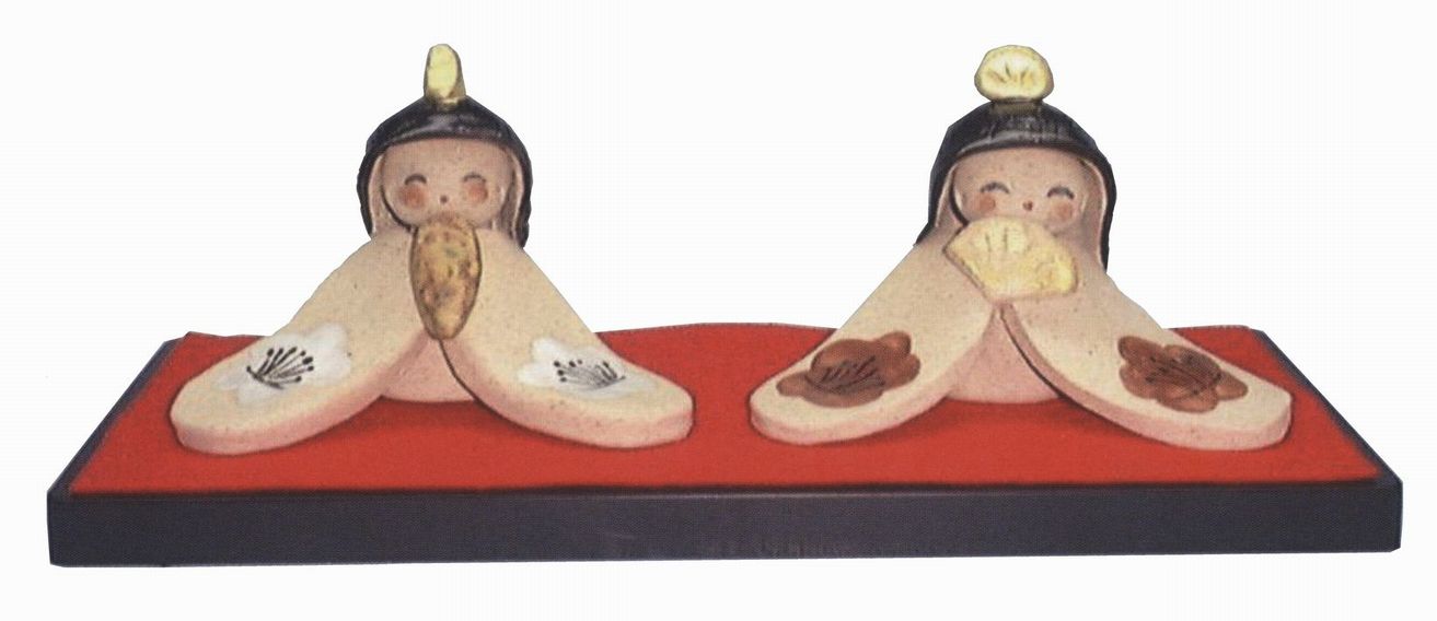 雛人形　ひな人形　手造り雛　万古焼