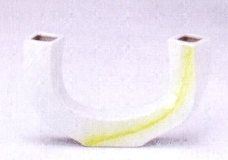 花器 ト-1023 長270mm幅50mm高さ150mm 陶器製 水盤 生け花 いけばな 花瓶 華道用花器 在庫限り