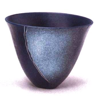 花器 ト-1025 径240mm高さ195mm 陶器製 剣山受付水盤 生け花 いけばな 花瓶 華道用花器 在庫限り