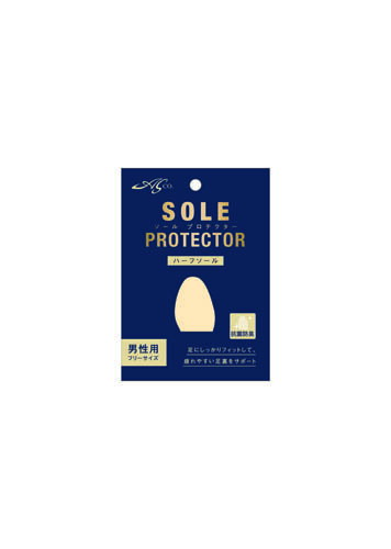 ASK　ソールプロテクター ハーフソール 男性用　女性用 ベージュ 3.5mm SOLEPROTECTOR 衝撃吸収 足裏 歩行 疲れ サイズ調整 つま先 吸汗　抗菌防臭