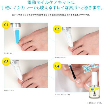 Dr.Scholl ドクターショール ベルベットスムーズ 電動ネイルケア ネイルパーフェクトキット サロン 爪 ネイル ネイルケア 美容 指先 お手入れ 潤い 母の日