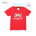キッズ 木彫りマリン人形プリント半袖Tシャツ(4)