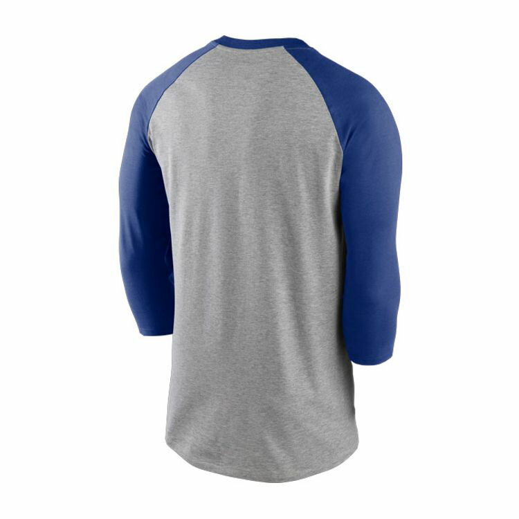 ナイキ NIKE Tシャツ メンズ 七分袖 N414-010Q 野球 MLB ロサンゼルスドジャース ブルー グレー ラグランTシャツ 大人用 一般用七分