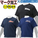 野球 ソフトボール 片胸刺繍加工 袖刺繍加工 ミズノ 野球 ウェア ハーフジップ Tシャツ 半袖 ベースボールシャツ 12JE2K08 メンズ レディス 刺繍 ...