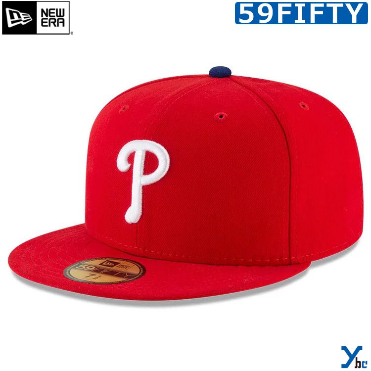 Rakuten - ニューエラ キャップ フィリーズ NEW ERA CAP On-Field 59FIFTY MLB メンズ レディース 帽子 P Philadelphia Phillies PHI おしゃれ 人気 春 夏 秋 冬 大きい 小さい 国内正規品 定番 14524859 ybc プレゼント