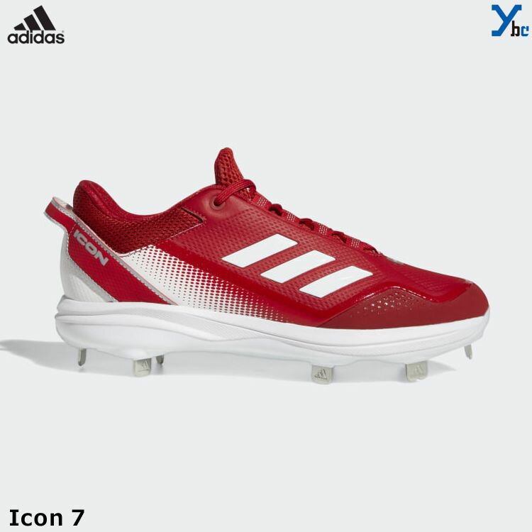 アディダス adidas 野球 スパイク 金具スパイク メンズ レッド 大人用 一般用 ベースボールシューズ カラースパイク アメリカ直輸入 Icon 7 Cl...