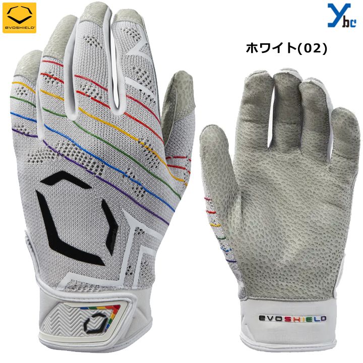 エボシールド バッティング手袋 日本未発売 Ybc 一般バッティング手袋 以上節約 大人用 Evoshield X Srz 両手用 野球 Wb ニット素材 バッティンググローブ 刺繍 ギア