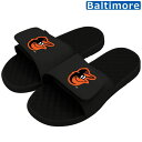 スポーツサンダル スリッパ スライド MLB ISlide 野球 ボルチモアオリオールズ Baltimore Orioles ブラック ybc プレゼント