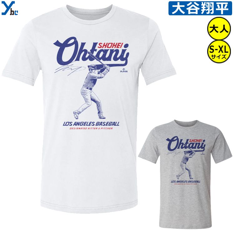 【ドジャース 大谷翔平 Tシャツ】 MLB ロサンゼルス ロサンジェルス ドジャース LA Los Angeles Dodgers Shohei Ohtani 500LEVEL コットン 半袖 丸首 大人 ybcのサムネイル