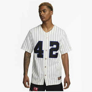 【ジャッキーロビンソン ナイキ】 NIKE ユニフォーム Jackie Robinson MLB 42 ピンストライプ ジャージ ホワイト ドジャース ブルックリン dv9249-121 ybc