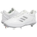 アディダス adidas 野球 スパイク 金具スパイク メンズ ホワイト 大人用 一般用 ベースボールシューズ カラースパイク アメリカ直輸入 Icon 7 C...