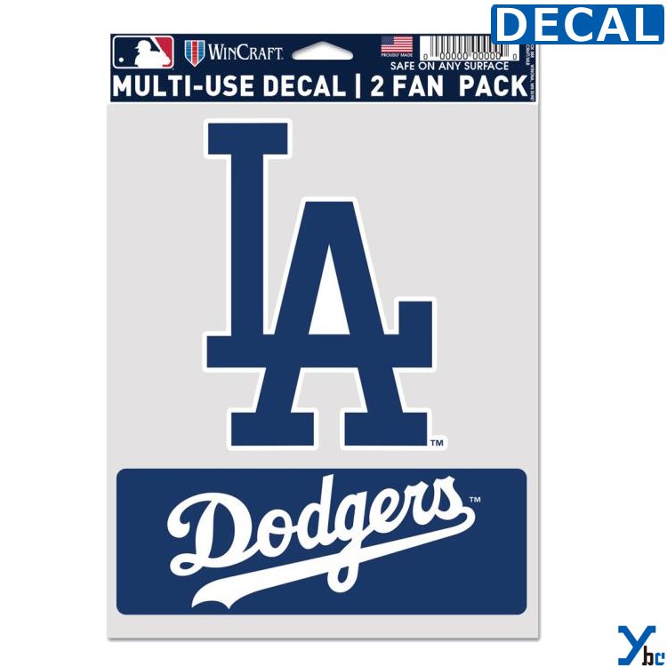 商品名 【在庫あり/即納】 ロサンゼルス ドジャース Los Angeles LA Dodgers デカールステッカー MLB 野球 メジャーリーグ 大リーグ ライセンス商品 大谷翔平 ybc カラー ブルー 実物に近いカラーになるよう注意を払っておりますが お客様のモニターや使用環境により、 商品の色味が異なって見える場合がございます。 予めご了承下さい。 仕様/詳細 ■詳細 ・ブランド：WinCraft ・2枚入りデカールステッカー ・MLBオフィシャルライセンス商品 ※ご注文前に必ずお読み下さい※ 【注意事項】 ・当店の掲載商品は、複数のショピングサイトと 　実店舗でも同時販売している為 　同タイミングのご注文があった場合 　商品がまれに欠品する場合がございます。 ・在庫は定期的に更新しておりますが 　表記在庫が100%ではございません。 ・限定商品以外の在庫欠品の際は 　メーカーお取り寄せとなりお届けにまで 　お日にちを頂く場合がございます。 　また、メーカー欠品・廃盤等により 　ご用意できない場合もございます。 　その際はお知らせ致しますので 　ご了承くださいます様お願い致します。 ・新品未使用品でございますが 　商品自体の作りに個体差があったり 　縫製の粗さ・糸のほつれ・汚れ・スレ等の 　雑な部分があったり、外箱・内箱がある 　場合には輸送時につく 　多少の汚れ・スレ・傷み 　破れ等があることがございます。 ・沖縄県・離島に限り、送料無料となる金額が 　異なりますのでご了承ください。 メーカー希望小売価格はメーカーカタログに基づいて掲載しています