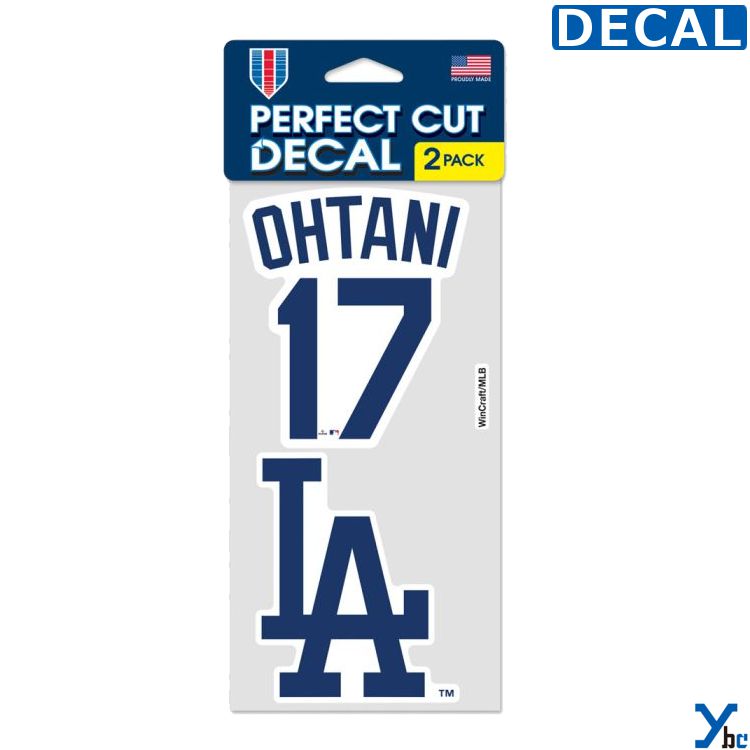 Rakuten - 50/50 在庫あり/即納 大谷翔平 Shohei Ohtani ロサンゼルス ドジャース Los Angeles LA Dodgers デカールステッカー MLB 野球 メジャーリーグ 大リーグ ライセンス商品 ybc プレゼント