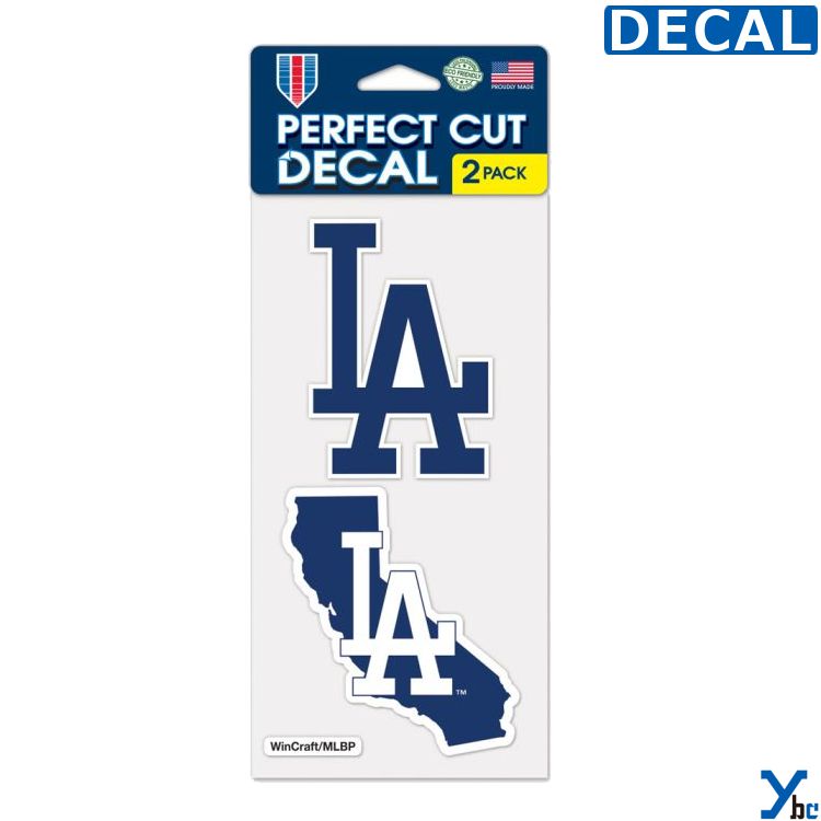 Rakuten - 50/50 在庫あり/即納 ロサンゼルス ドジャース Los Angeles LA Dodgers デカールステッカー MLB 野球 メジャーリーグ 大リーグ ライセンス商品 大谷翔平 ybc プレゼント