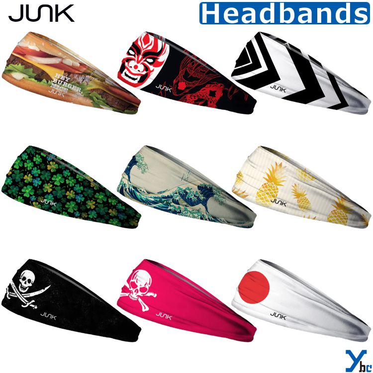 商品名 【JUNK Brands】 ジャンク ヘッドバンド 野球 ジャンクブランド ヘアバンド ヘアーバンド 汗止め 髪留め MLB メジャー プロ野球 スポーツ アクセサリー 海外 アメリカ バスケ テニス ランニング トレーニング サンカット 男女兼用 子供 BIG BANG LITE カラフル どくろ ybc サイズ ・フリーサイズ 実物に近いカラーになるよう注意を払っておりますがお客様のモニターや使用環境により、 商品の色味が異なって見える場合がございます。 予めご了承下さい。 仕様/詳細 ■メーカー ・JUNK Brands/ジャンクブランド ■サイズ ・フリーサイズ ■カラー ・JUNK FOOD ・OMNIOUS ONI ・DEDICATED ・GOLDEN LUCK ・HOKUSAI ・GOLDEN ONE ・YO HO ・PINK PIRATE ・JAPAN FLAG ■素材: ポリエステル89%、ポリウレタン11% ■アメリカ発JUNK Brands社ヘッドバンド ■軽く通気性・吸汗速乾性に優れ、柔らかくクールなつけ心地 ■野球やランニング、テニスなどスポーツの際の使用におすすめ ■ポリウレタン混合の伸縮性のある生地で 大人から子供まで着用可能 ■内側はホワイト ■洗濯可能 ■ヘルメット下への着用可能 ■サンカット機能付き（UPF50+） ※ご注文前に必ずお読み下さい※ 【注意事項】 ・当店の掲載商品は、複数のショピングサイトと 　実店舗でも同時販売している為、同タイミングの 　ご注文があった場合　商品がまれに欠品する場合がございます。 ・在庫は定期的に更新しておりますが表記在庫が 　100%ではございません。 ・在庫欠品の際はお知らせ致しますので、ご了承くださいます様お願い致します。 ・新品未使用品でございますが、商品自体の作りに個体差があったり 　縫製の粗さ・糸のほつれ・ 汚れ・スレ等の 　雑な部分があったり、外箱・内箱がある場合には 　輸送時につく多少の汚れ・スレ・傷み・破れ等があることがございます。 ・沖縄県・離島に限り、送料無料となる金額が異なりますのでご了承ください。 メーカー希望小売価格はメーカーカタログに基づいて掲載しています