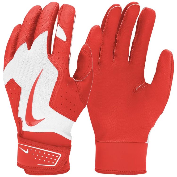 Rakuten - 刺繍サービス ナイキ 野球 バッティング手袋 少年用 ジュニア バッティンググローブ アルファ2.0 両手用 少年野球 学童 リトル向け ソニックイエロー BA1202-143 NIKE