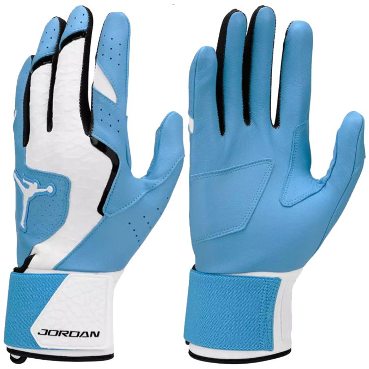※こちらの商品は刺繍加工対象外になります。 商品名 ナイキ ジョーダン バッテインググローブ バッティング手袋 バッテ 野球 打撃用 両手用 大人用 NIKE JORDAN ybc カラー ・White/University Blue/White(157) 実物に近いカラーになるよう注意を払っておりますが、 お客様のモニターや使用環境により、 商品の色味が異なって見える場合がございます。 あらかじめご了承ください。 仕様・詳細 メーカー NIKE ナイキ JORDAN ジョーダン サイズ Sサイズ/Mサイズ/Lサイズ 素材 手掌：羊革100% 手甲：羊革52%、ポリエステル38%、ポリウレタン10% その他：ゴム60%、ナイロン40% 原産国 インドネシア 商品特徴 ・厚めで滑らかな高品質シープスキンの手のひら ・高衝撃部分には追加のレザー層を配置 ・2段階ロックダウンリストストラップシステム ・長めのカフでサポート力を強化 ・柔軟性に優れたライクラ素材の手甲部 ・象柄テクスチャ仕上げで快適な着用感 ・縫い込みジャンプマンロゴ ・グロス仕上げのディテールでジョーダンのヘリテージを表現 ご注文前に必ずお読みください ・当店の商品は複数のショッピングサイトおよび実店舗でも同時販売しております。 　そのため、ご注文のタイミングにより欠品となる場合がございます。 ・在庫は定期的に更新しておりますが、表記在庫は確約ではございません。 ・限定商品以外で在庫切れの場合は、メーカー取り寄せとなり、 　お届けまでにお時間をいただく場合がございます。 　また、メーカー欠品や廃盤によりご用意できない場合もございます。 ・新品未使用品ですが、製造工程上の個体差、 　縫製の粗さ、糸のほつれ、汚れ、スレなどが見られる場合がございます。 　外箱がある商品については、輸送時の汚れや傷みが生じる場合がございます。 ・沖縄県および離島は送料無料条件が異なります。 　あらかじめご了承ください。 メーカー希望小売価格はメーカーカタログに基づいて掲載しています