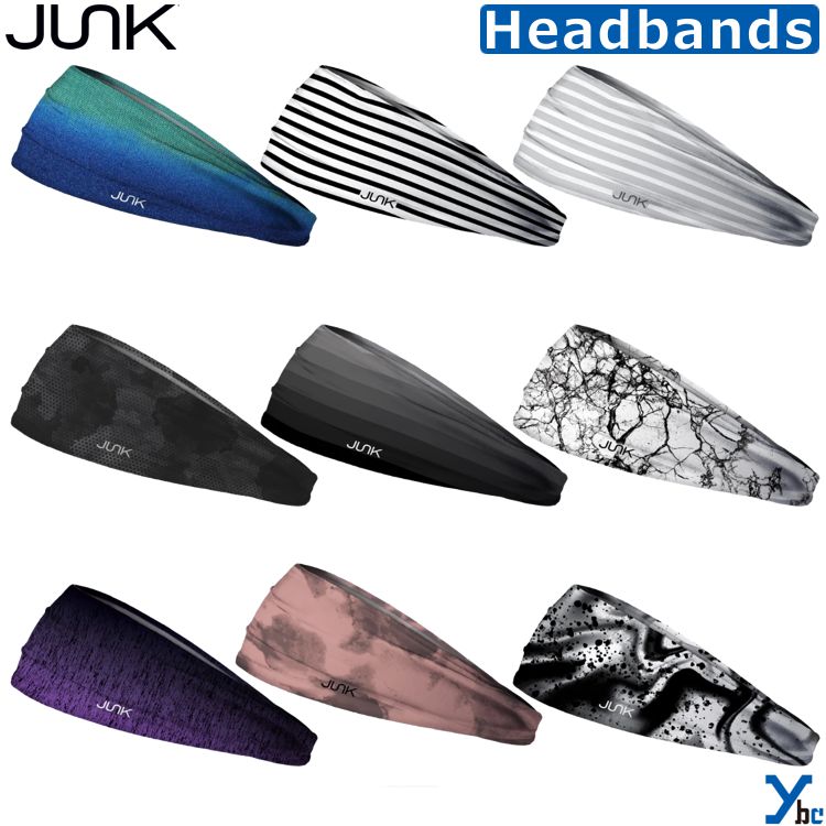 【JUNK Brands】 ジャンク ヘッドバンド 野球 ジャンクブランド ヘアバンド ヘアーバンド 汗止め 髪留め MLB メジャー プロ野球 スポーツ アクセサリー 海外 アメリカ バスケ テニス ランニング トレーニング サンカット 子供 BIG BANG LITE ストライプ シンプル ybc