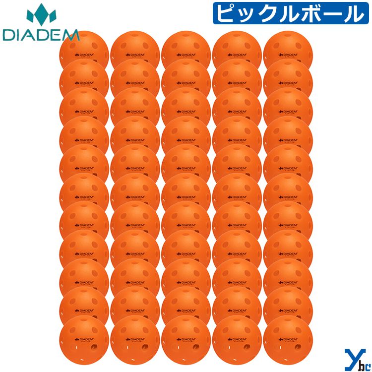Rakuten - 【ピックルボール】 ダイアデム DIADEM PW PICKLEBALL INDOOR 50PK THE OFFICIAL PICKLEBALL BALL INDOOR BALL インドアボール 50個入り tpb008 ybc