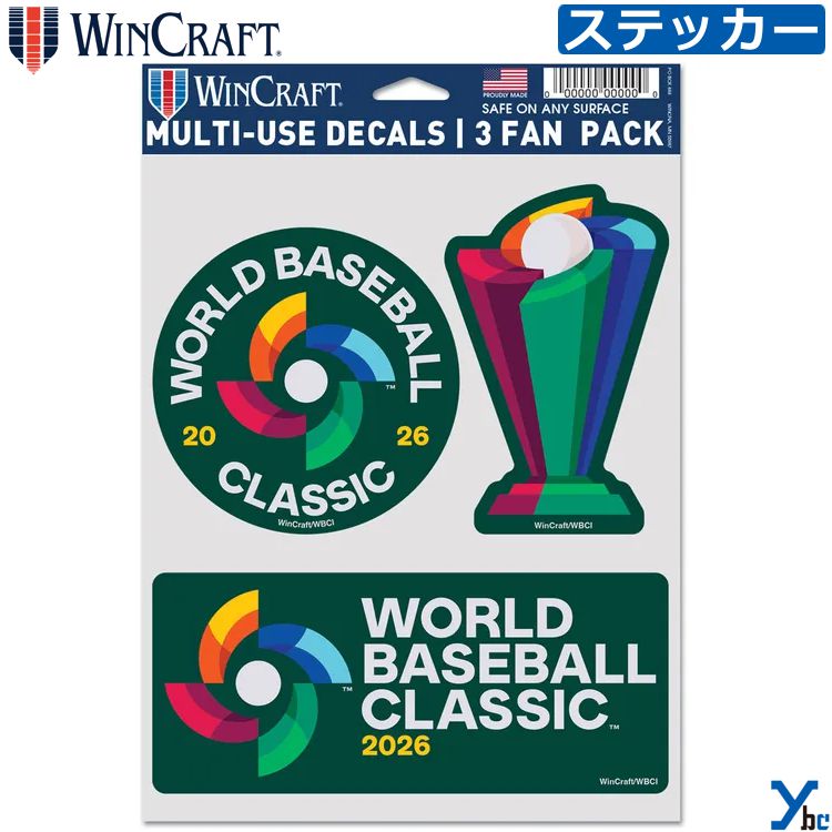 公式グッズ WBC ステッカー シール デカール ワールドベースボールクラシック World Baseball Classic MLB 野球 WinCraft ...