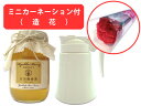 【母の日専用ギフト】【送料無料】国産百花はちみつ600g&陶器製ハニーポットギフトセット(ミニカーネーションの造花付き) 【楽天】