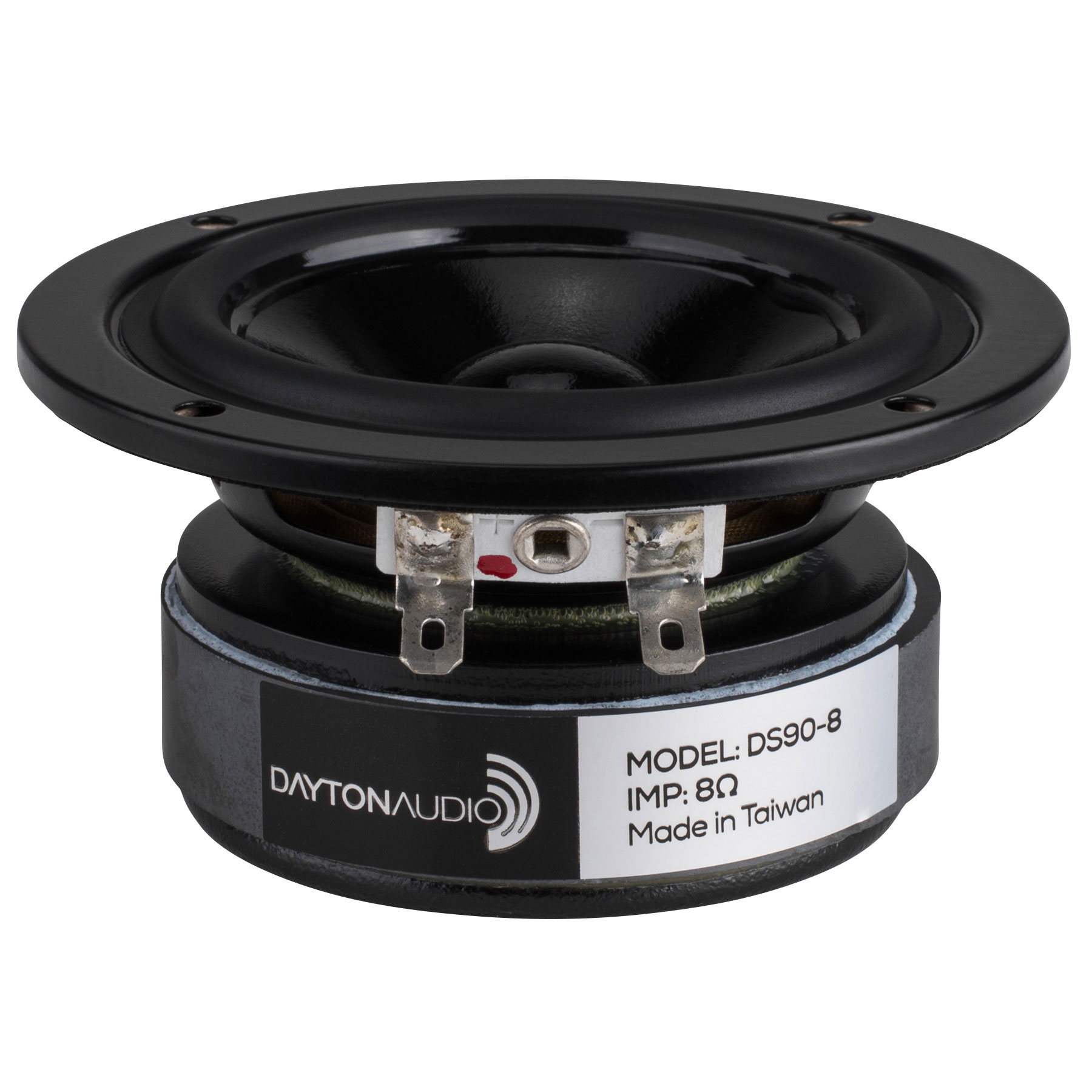 【楽天スーパーDEAL 15%ポイントバック！ 9/11 AM9:59まで】Dayton Audio DS90-8 スピーカーユニット 9cm コーティッド・ペーパーコーン フルレンジ 8Ω Dayton Audio デザイナー・シリーズのフルレンジ！ ※表示価格は「1個」のお値段です。Dayton Audio　Designerシリーズ　DS90-8　9cmフルレンジは、その卓越したミニウーファー性能に拡張された高域周波数レスポンスを追加します。【主な機能 】■フロントマウント用に設計されたロープロファイルリップ付きコスメティックフレーム■コーティッド・ペーパーコーン■耐久性と正確なサウンド再生のためのハーフロール・ラバーエッジ■適度なサイズのキャビネットで低域レスポンスの拡張と高い出力を生み出すように最適化されています。■スムーズな周波数レスポンスと緩やかなロールオフによりフィルター設計が簡素化され、既製のクロスオーバーで良好な結果が保証されます。■最小の電力圧縮と最大の信頼性のためのベント付きポールピース■大きなXmax特性を生かすために適度な低音ブーストの使用を奨励します■人気のDaytonAudio　DVCシリーズ　サブウーファーやパッシブラジエーターと同じ「ファミリールック」を踏襲 6