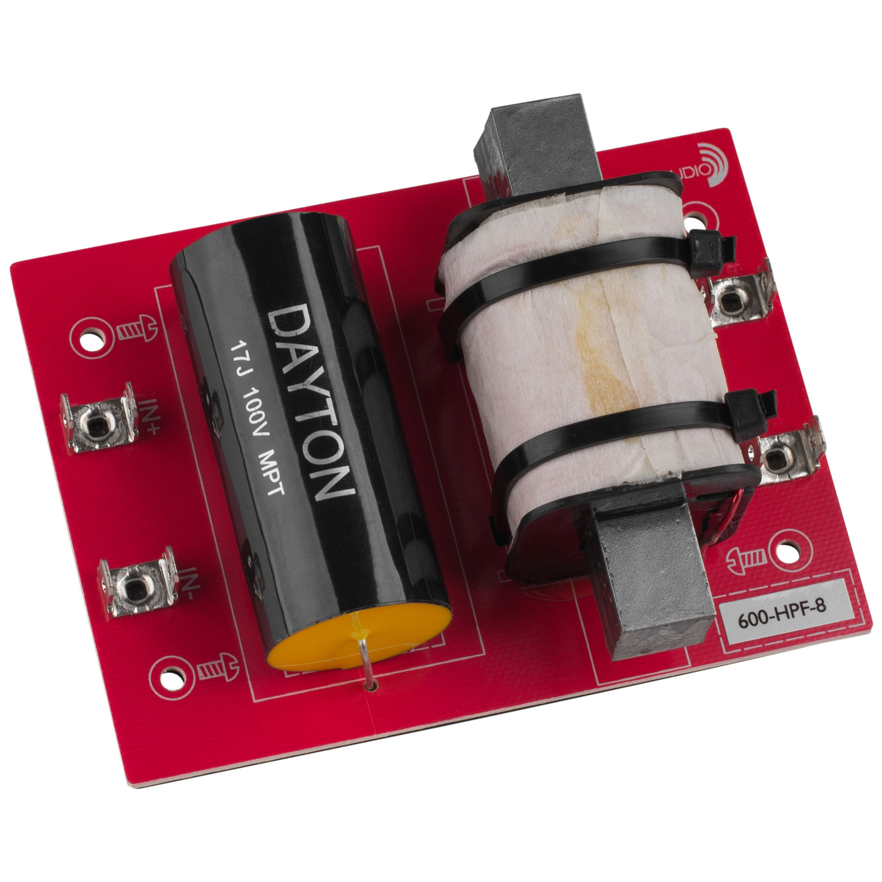 [DHF04]Dayton Audio 600-HPF-8 ハイパス フィルター（600 Hz：12 dB/Oct）