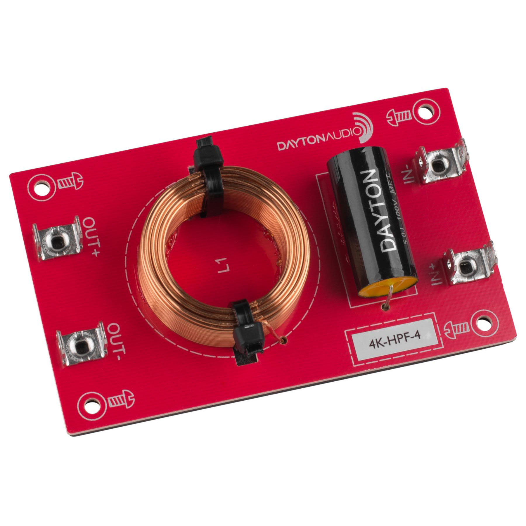 [DHF17]Dayton Audio 4k-HPF-4 ハイパス フィルター（4,000 Hz：12 dB/Oct）