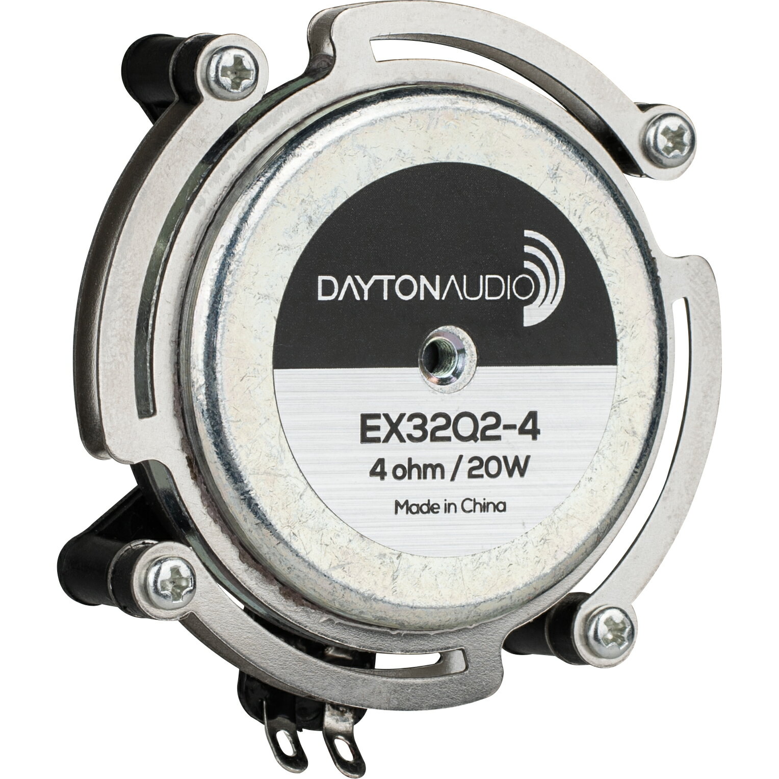 Dayton Audio EX32Q2-4 スピーカーユニット 3.2cm スチールスプリング タイプ 「交換リング付」 エキサイター 振動スピーカー 20W 4Ω