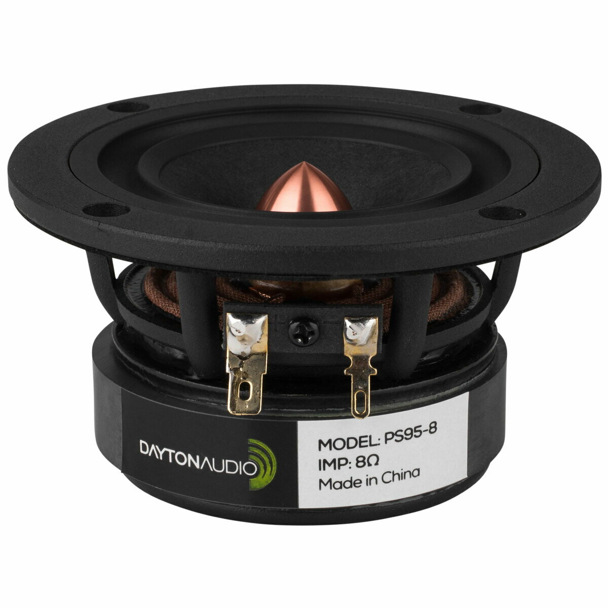 Dayton Audio PS95-8 スピーカーユニット 9.5cm フルレンジ 8Ω ペーパーコーン カッパー製イコライザー付 アルミダイキャストフレーム デイトン オーディオ