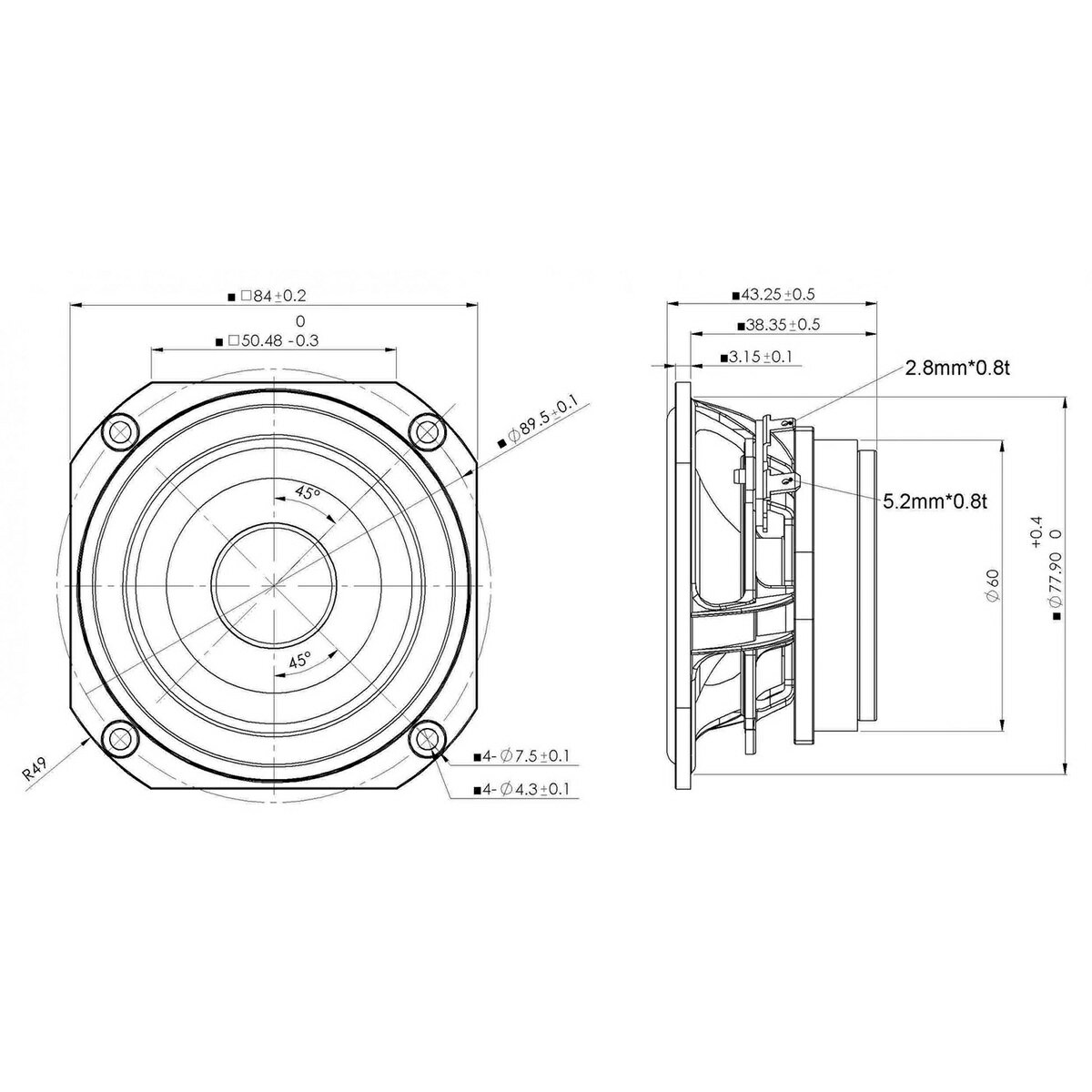 (�ڥ�����)Peerless TG9FD10-08�ʥڥ��˥��ԡ�������˥å� 9cm �ե��� 8�� ���饹�ե����С������� | 8cm �ե��� 8�����